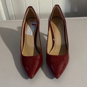 MICHAEL Michael Kors Deep Red Patent Heels
